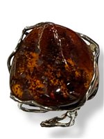 Anneau Mandile 1922 Femme Pietre e perle in Argent Ambra 2MANCO12